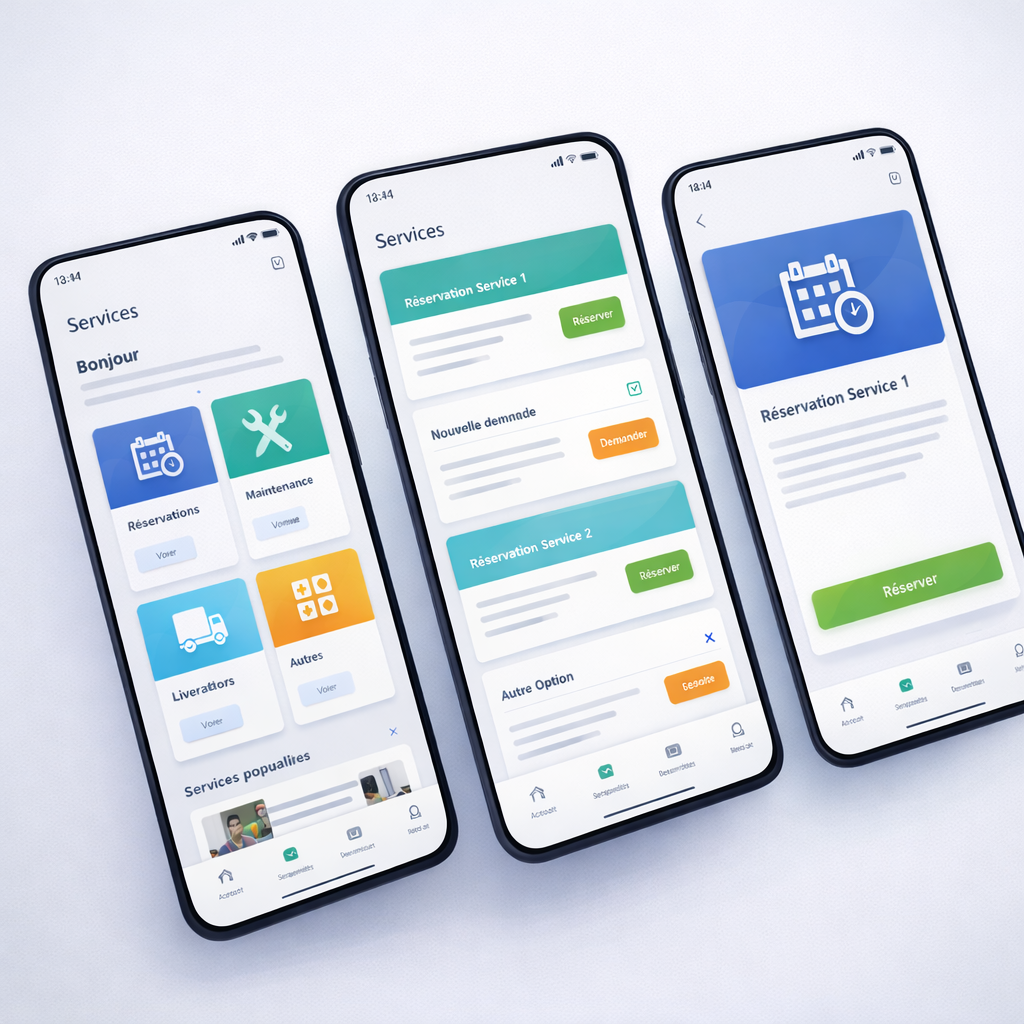 Application mobile de services